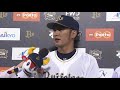 2018年5月25日 オリックス・西野選手・大城選手ヒーローインタビュー