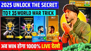 🤑 2025 Unlock The Secret To ₹35 Winzo World War Trick ! Winzo World War Winning Trick ! WINZO App