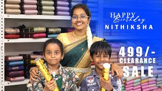 Happy birthday nithiksha ✨💫|| 499 kubera pattu sarees || #sarees #elampillai