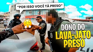 NÃO LAVOU O CARRO E FOI PRESO