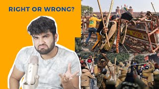 Violent Farmers Protest | Right Or Wrong? | Violence Vs Non-Violence