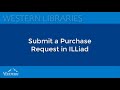 How to submit a purchase request in ILLiad