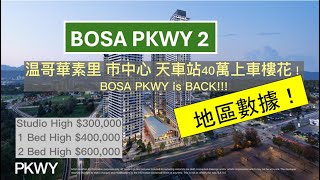 温哥華地產 Bosa Parkway 2 -Surrey 商業區 SFU KPU Yr 2028 (1 Bed High$ 400K) 50萬以上送車位！#firsttimehomebuyer