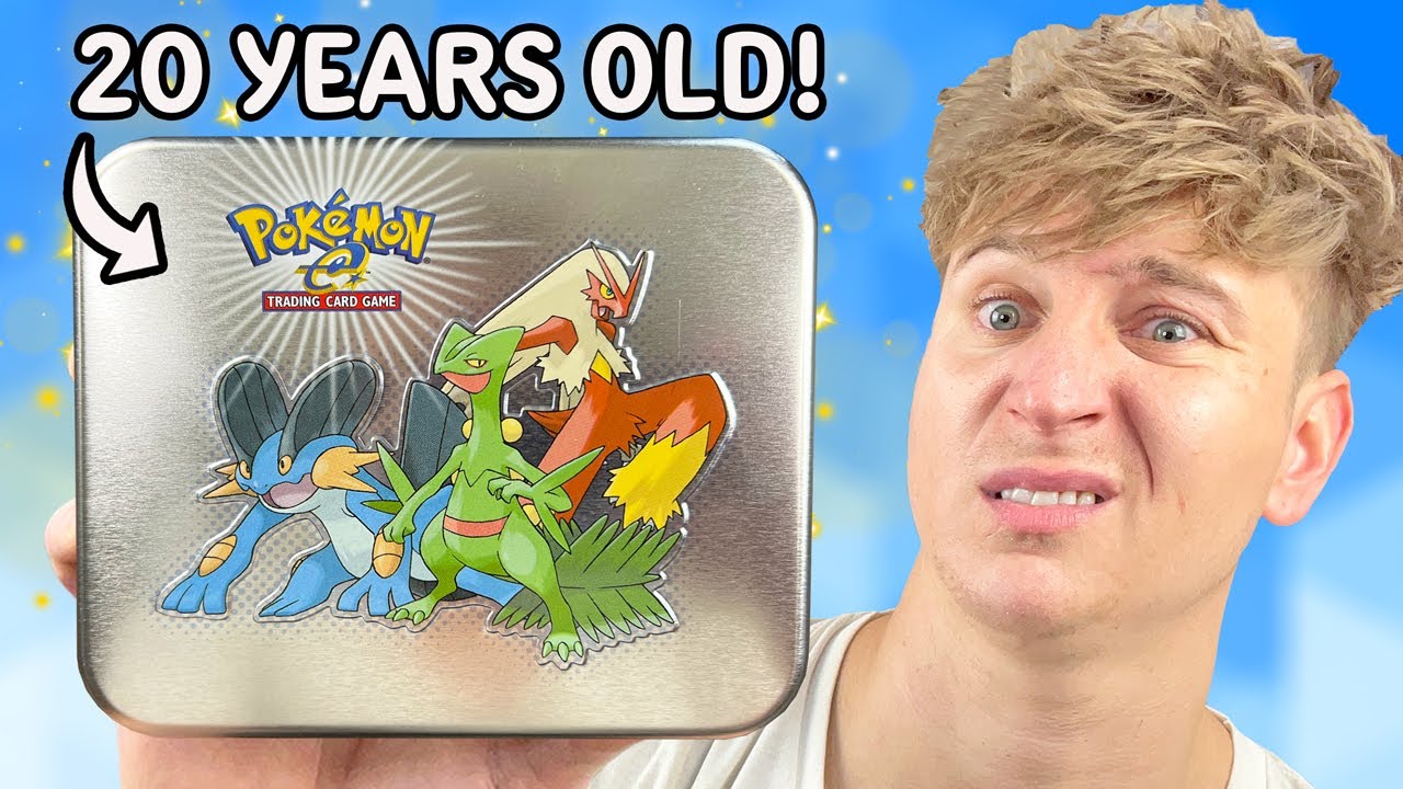 I Opened The First Pokemon Cards Tin Ever Made Youtube