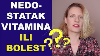 NEDOSTATAK VITAMINA i LAŽNE BOLESTI (anksioznost, višak tečnosti, nesanica...)/dr Bojana Mandić