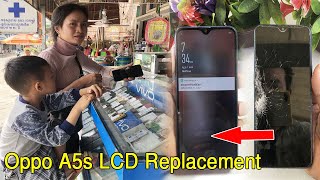 oppo a5s screen replacement,Restoration destroyed,How to Change LCD Oppo A5s
