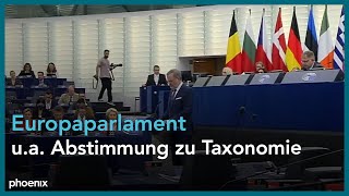 EU-Parlament: Ratspräsidentschaft Tschechiens und Abstimmung zur Taxonomie