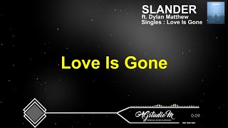 [Karaoke Lirik Lagu] Slander ft. Dylan Matthew - Love Is Gone (Karaoke+Lyric+Audio Visualizer)