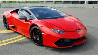 Wrecked 2016 Lamborghini Huracan at the salvage auction