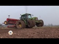 Drilling barley with John Deere 6400 and 4m combi-drill. From the Classic Farming DVDs.