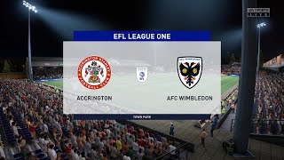 FIFA 22 | Accrington vs AFC Wimbledon - EFL League One | Gameplay