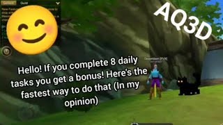 AQ3D Fastest way to complete Daily Tasks!