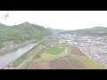 春の訪れ・佐々川 ドローン長崎空撮