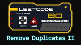 Remove Duplicates from Sorted Array II — LeetCode #80 | Python Algorithm Visualization