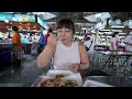 Eating at a Seafood Market in Bangkok Thailand