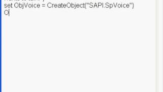 VBScript: Talking computer!