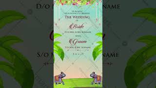 South Indian Caricature Wedding Invitation Video | South Indian Wedding Video Invite | IM-2414-V
