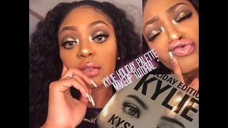 KYLIE HOLIDAY PALETTE MAKEUP TUTORIAL - KYLIE HOLIDAY BOX Part 2