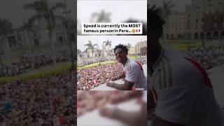 Speed is the most Famous person in Peru, Crazy Fanbase #ishowspeed #shortsfeed