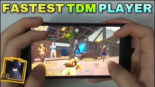 KING of REFLEX 🔥 Fastest TDM Player 5 Finger Pro PUBG Mobile | Daxua HANDCAM