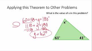 7.GM.1 - Triangle Angle Sum Theorem
