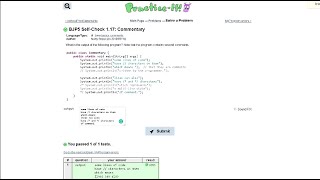 Java Practice-it Introduction to Java Programming | Self-Check 1.17 Commentary