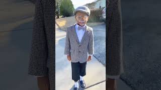 Our Son looking like a grandpa on 100 days of school. #familyvloggers #kidsfunvideo #family