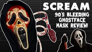 Original SCREAM Ghostface Bleeding Mask Review!!! Every 90s Kid Wore This on Halloween!