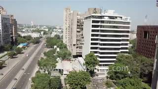 Barakhamba Road: Pariah Kite's eye view of arterial road in Central Delhi