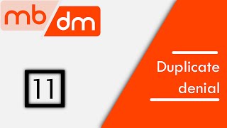 DUPLICATE DENIAL (DENIAL CODE 18) - [denial management] in medical billing