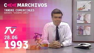 Tandas Comerciales TVN @ 28 de junio de 1993