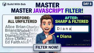 JavaScript Challenge Day 8 | Learn the Filter Method with a Student Search App | Build With Bob