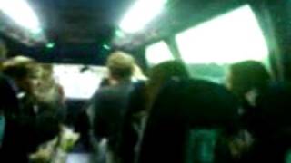 FGR Fans on the coach sing 'Brian Fream my Lord'