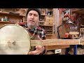 #554- Walnut and Pistachio Four String Banjo