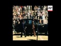 SYND 20 4 81 MUGABE AT CEREMONY MARKING FIRST ANNIVERSARY OF INDEPENDENCE