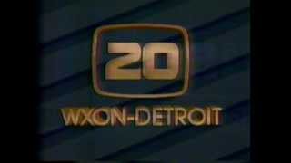 WXON TV 20 Detroit 1986 End of Evening Sign off w \