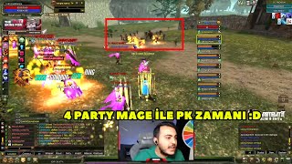 Poinemaia - (Pandora) Serverinde @levo'nun Mage Ekibi ile Komuta Geçip PK Atıyor ! Knight Online