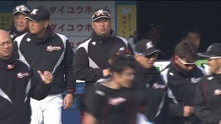 【プロ野球パ】チェン好投で巨人0封!清田は4打点の大暴れ!! 2015/03/15 M6-0G