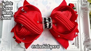 Lazo rose 🎀 🌹ideas para esta navidad con listón de 4 cm | Lazo rose is perfect for this Christmas