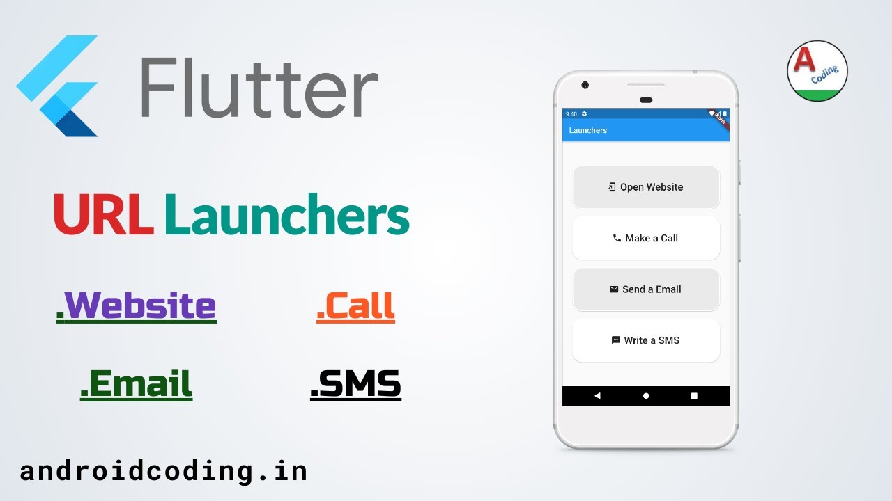 Flutter Url Launchers Call Sms Email Website Flutter Url Launchers Call Sms Email Website