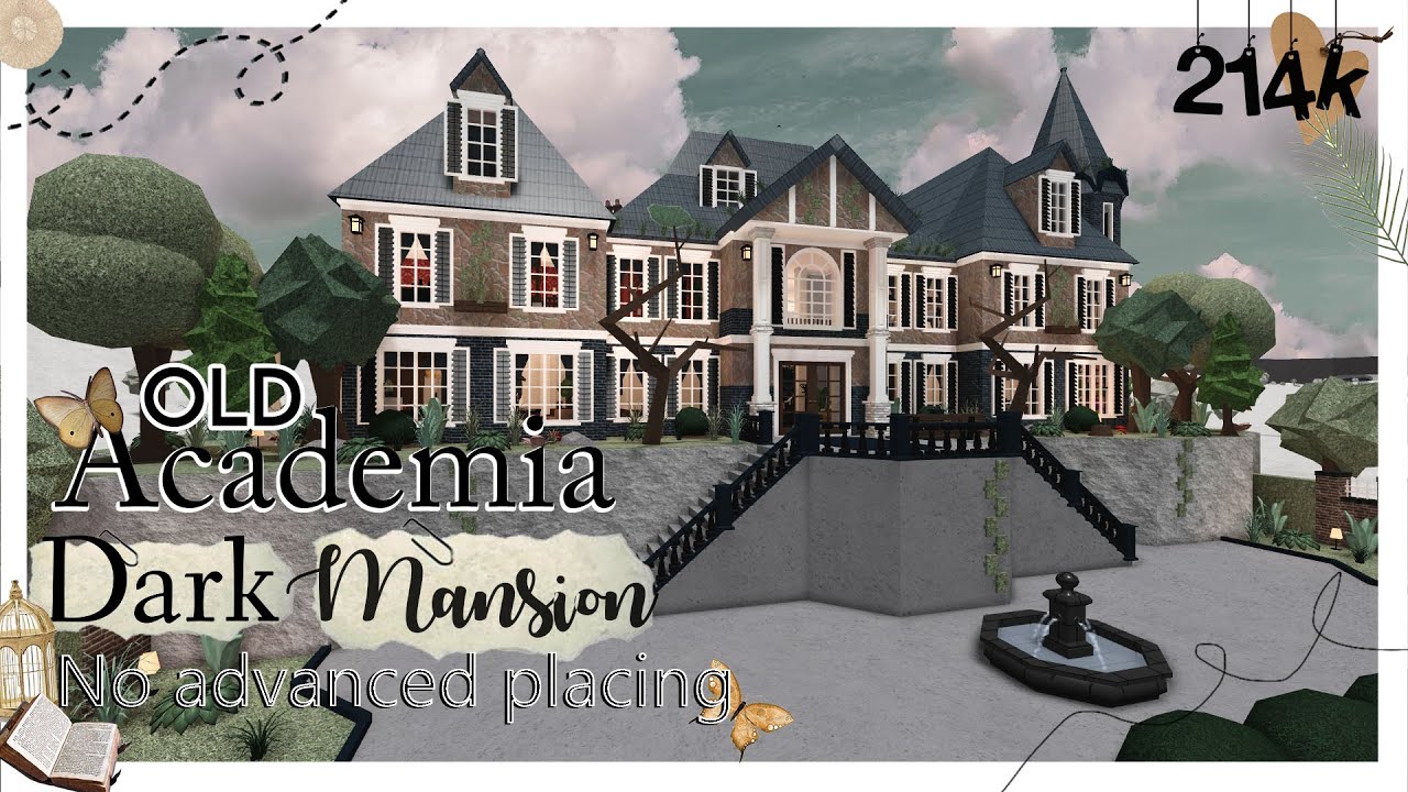 Dark Academia Family Mansion Bloxburg