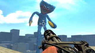 SCARY HUGGY WUGGY FROM POPPY PLAYTIME 3 KEEP THE CITY AT BAY / PART 9 - GARRY`S MOD