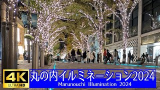 【4K】丸の内イルミネーション2024　Marunouchi Illumination 2024 撮影日：2024/11/30