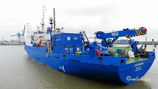 research survey vessel RS SENTINEL 9HA3754 IMO  7106877 Emden sealock seaship BJ 1971