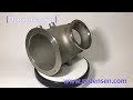 densen customized stainless steel 304 silicon sol investment casting valve seat valve part