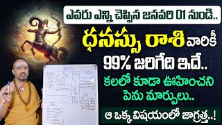 Dhannus Rasi 2025 Yearly Rasi Phalithalu | Sagittarius Horoscope 2025 | Nandibhatla Srihari Sharma