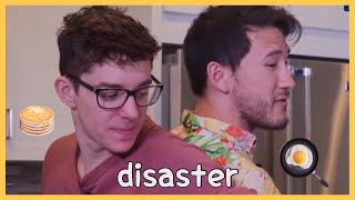 mark and ethan cook breakfast taped together | markiplier & crankgameplays