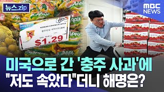 미국으로 간 '충주 사과'에 "저도 속았다"더니 해명은? [뉴스.zip/MBC뉴스]