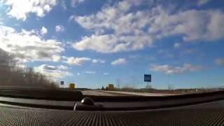 Highway  101 from Bedford to Berwick, Nova Scotia (Polaroid Cube+) (time lapse)