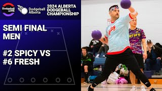 #2 Spicy vs #6 Fresh / Semi Final Men / 2024 Alberta Dodgeball Championship